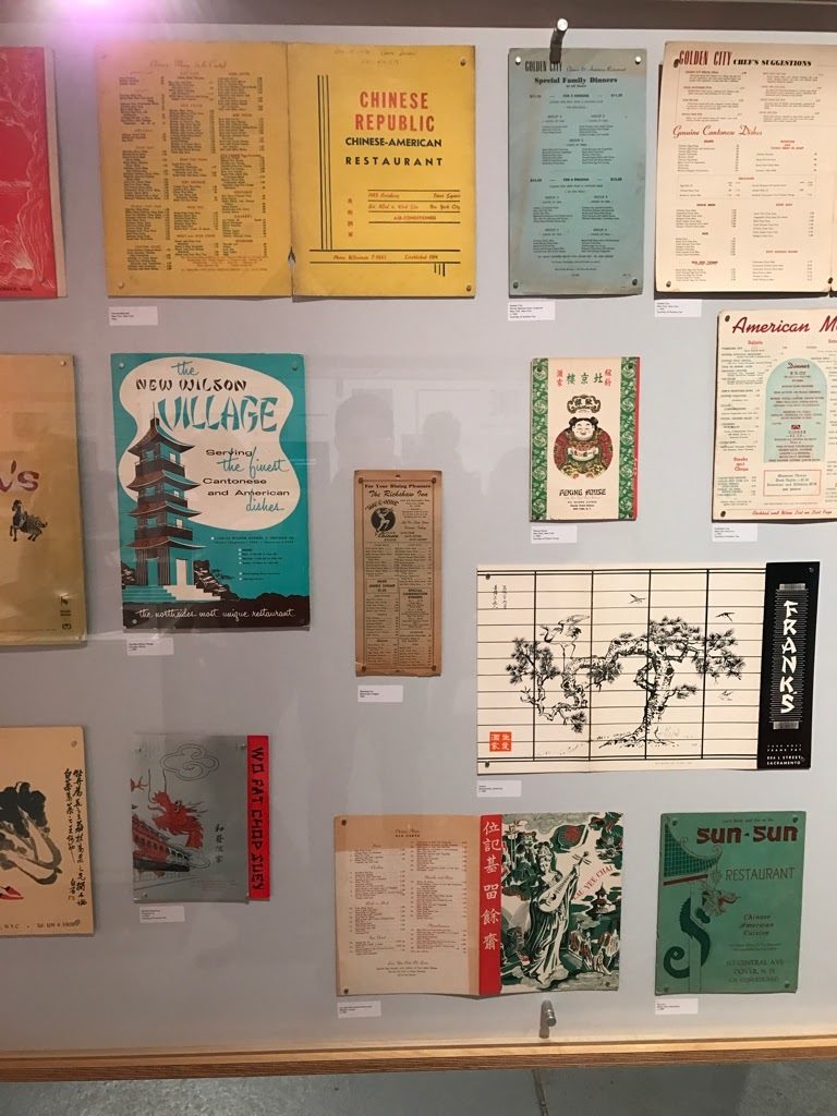 Chinese takeout menus at Museum of Food and Drink