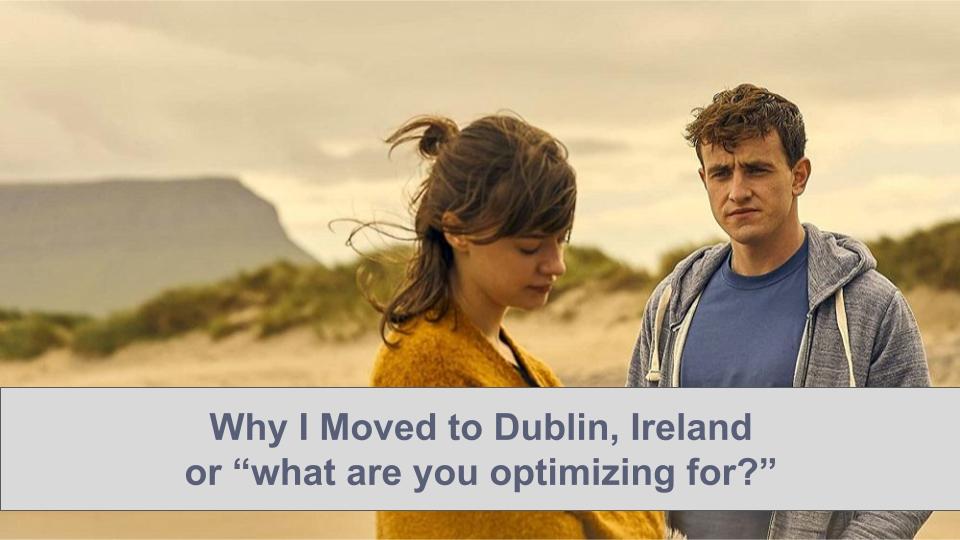 Why I moved to Dublin Ireland