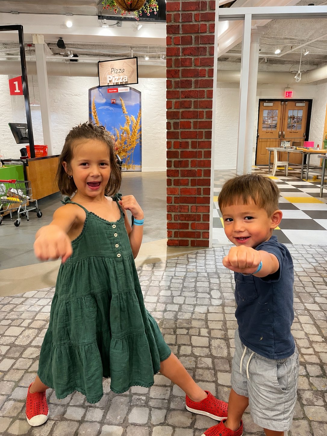 Annabel and Theodore at the Please Touch Museum
